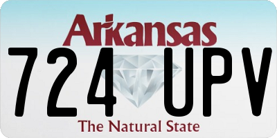 AR license plate 724UPV