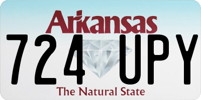 AR license plate 724UPY