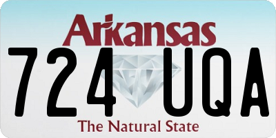 AR license plate 724UQA