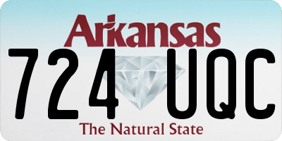 AR license plate 724UQC