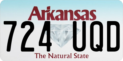 AR license plate 724UQD