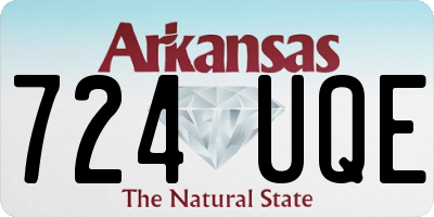 AR license plate 724UQE
