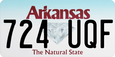 AR license plate 724UQF