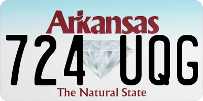 AR license plate 724UQG