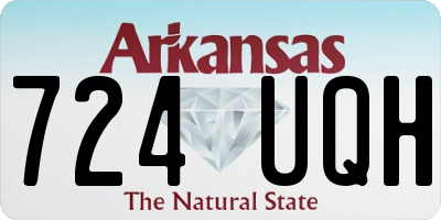 AR license plate 724UQH