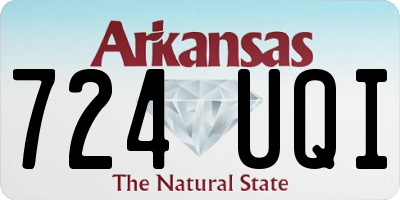 AR license plate 724UQI
