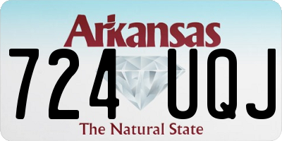AR license plate 724UQJ