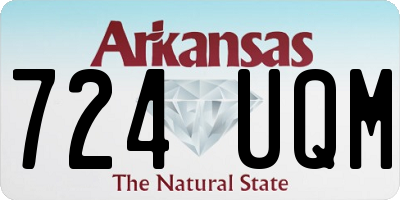 AR license plate 724UQM