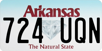 AR license plate 724UQN