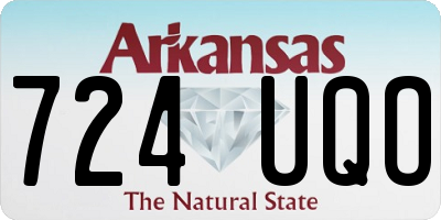 AR license plate 724UQO