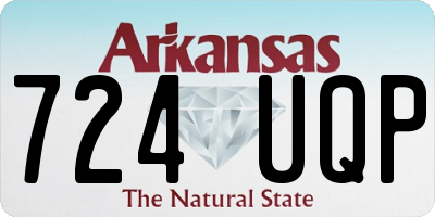 AR license plate 724UQP