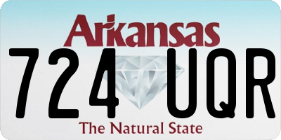 AR license plate 724UQR