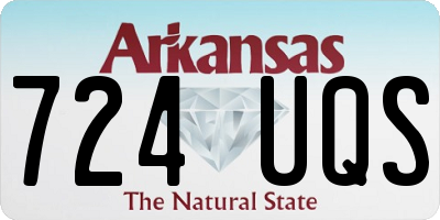 AR license plate 724UQS