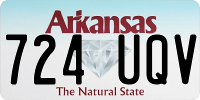 AR license plate 724UQV