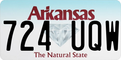 AR license plate 724UQW