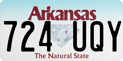 AR license plate 724UQY