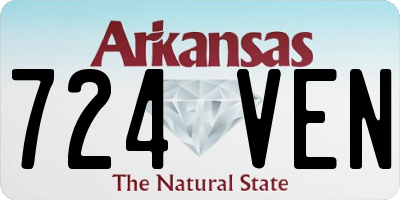 AR license plate 724VEN