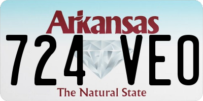 AR license plate 724VEO