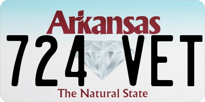 AR license plate 724VET