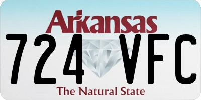 AR license plate 724VFC