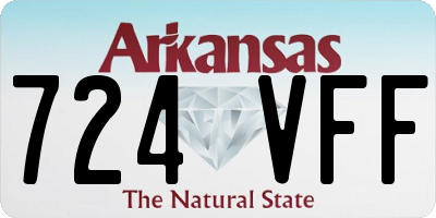 AR license plate 724VFF