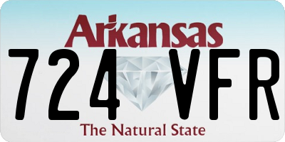 AR license plate 724VFR