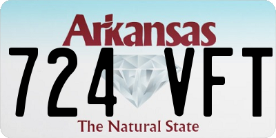 AR license plate 724VFT