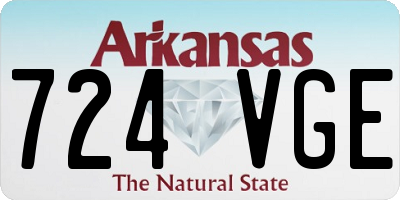 AR license plate 724VGE