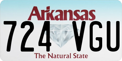 AR license plate 724VGU