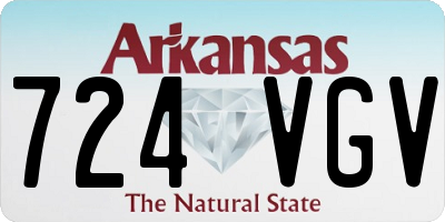 AR license plate 724VGV