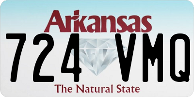 AR license plate 724VMQ