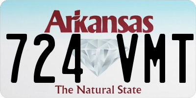 AR license plate 724VMT
