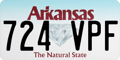 AR license plate 724VPF