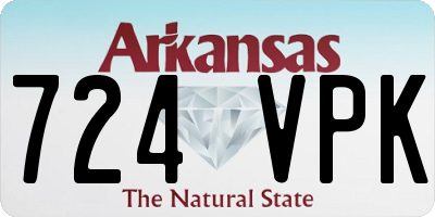 AR license plate 724VPK