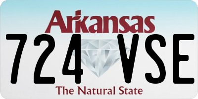 AR license plate 724VSE