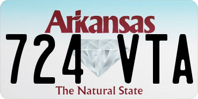 AR license plate 724VTA