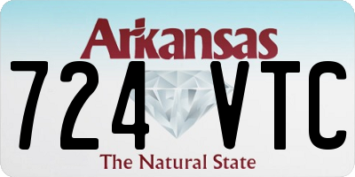 AR license plate 724VTC
