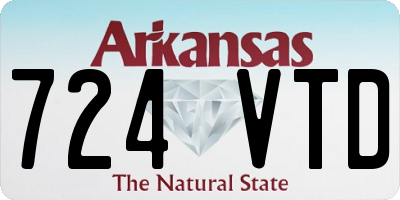 AR license plate 724VTD