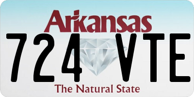 AR license plate 724VTE