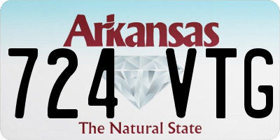 AR license plate 724VTG