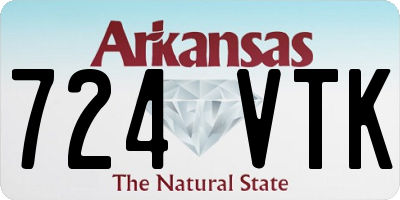 AR license plate 724VTK