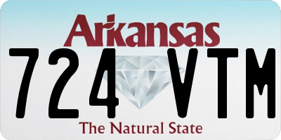 AR license plate 724VTM