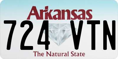 AR license plate 724VTN