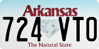 AR license plate 724VTO