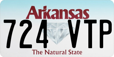 AR license plate 724VTP