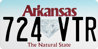 AR license plate 724VTR