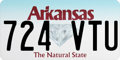 AR license plate 724VTU