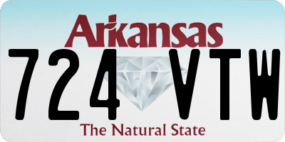 AR license plate 724VTW