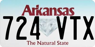 AR license plate 724VTX