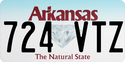 AR license plate 724VTZ
